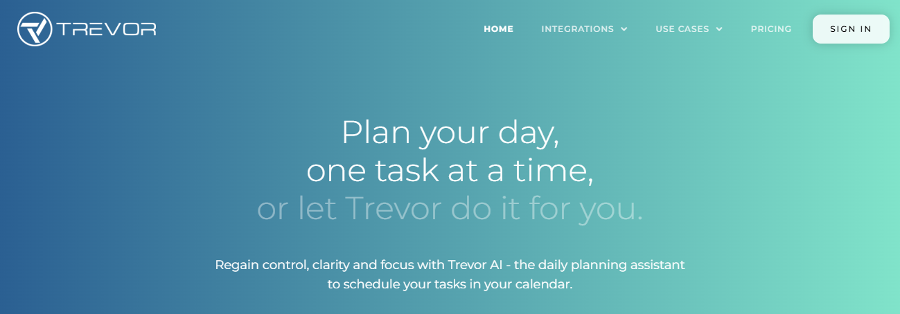 Trevor - Best AI Scheduling Assistant 