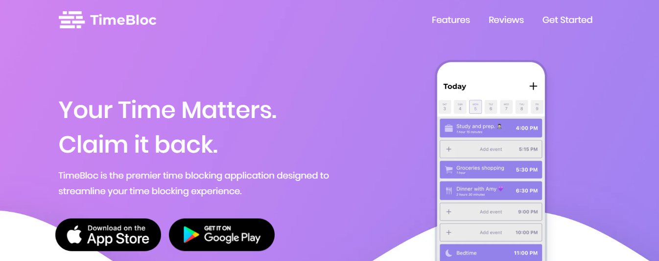 time bloc - Best Daily Planner Apps