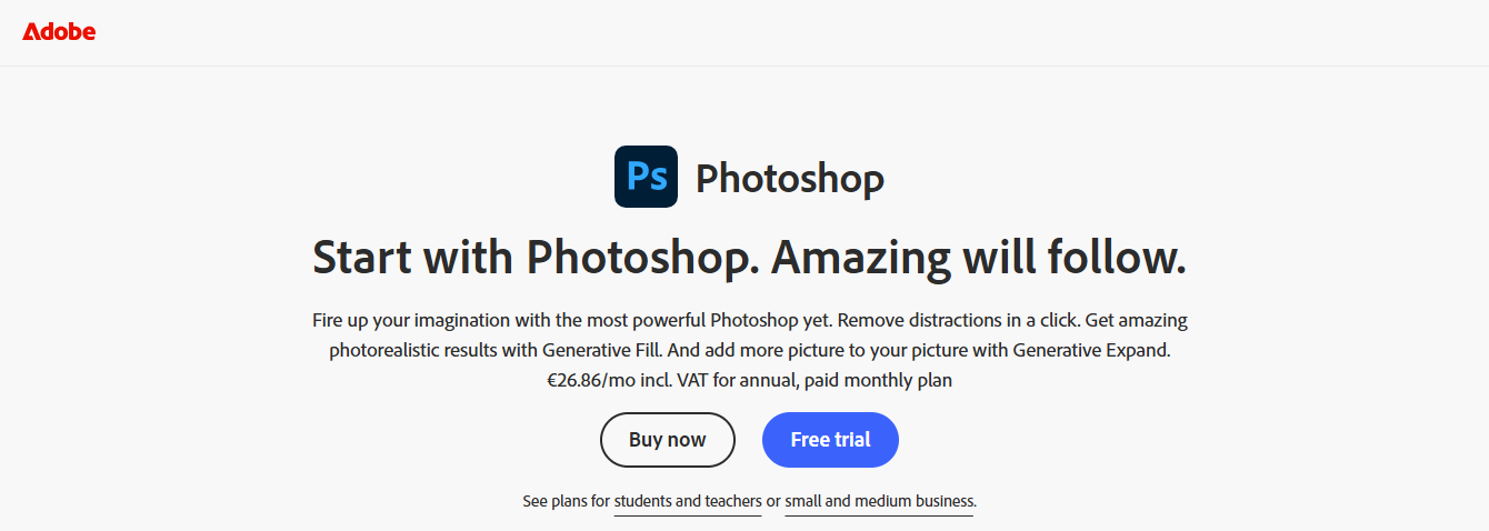 adobe photoshop - Best AI Productivity Tools