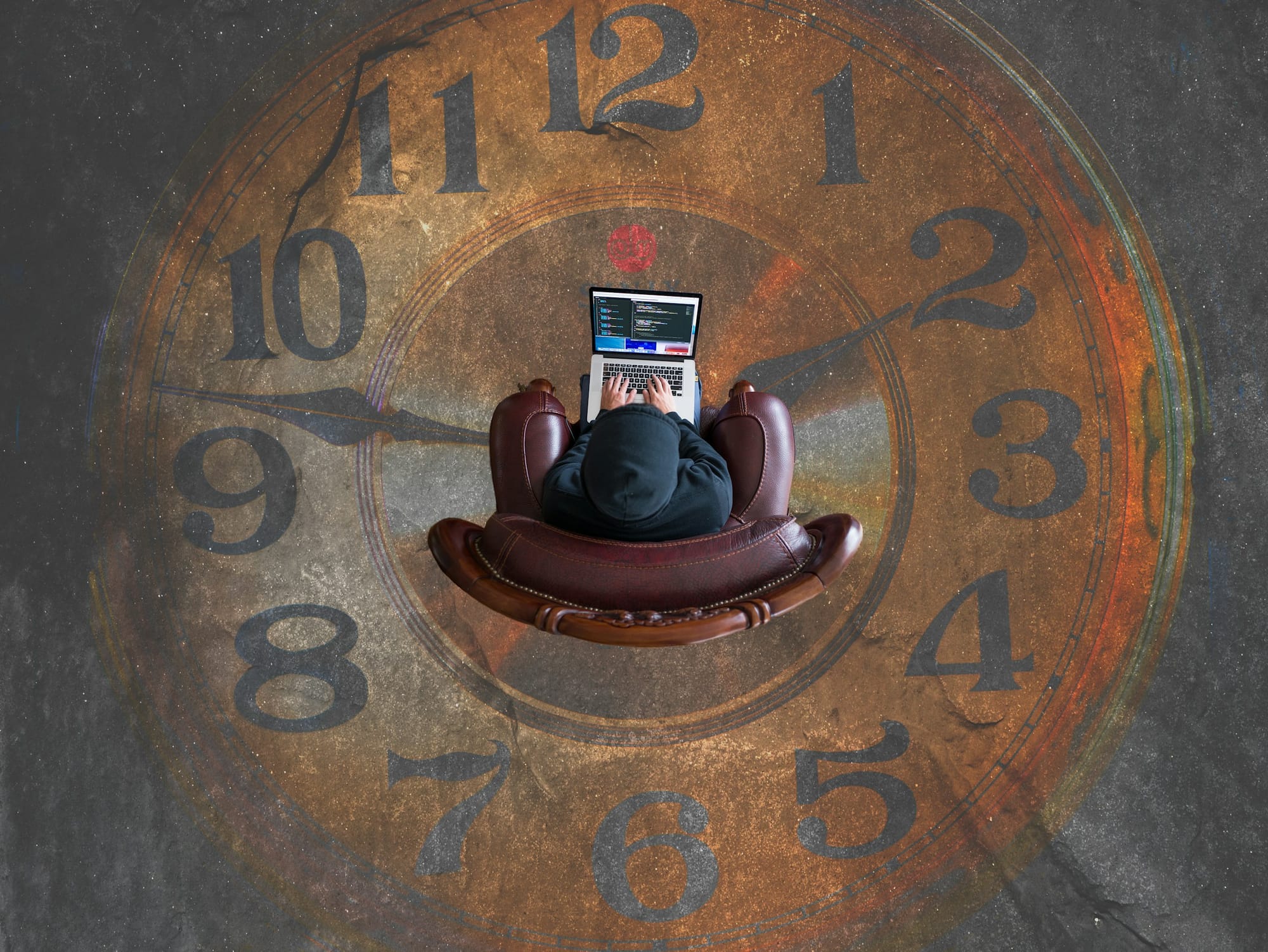 Person Working with Clock - Meeting Deadlines