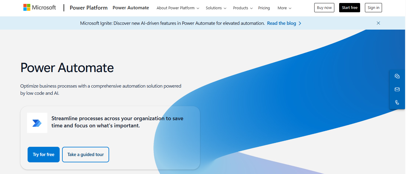 power automate - Microsoft Productivity Tools