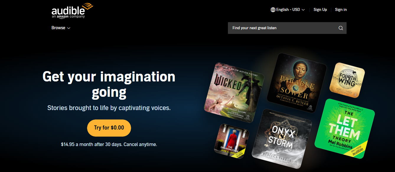 audible - Small Business Productivity Tools