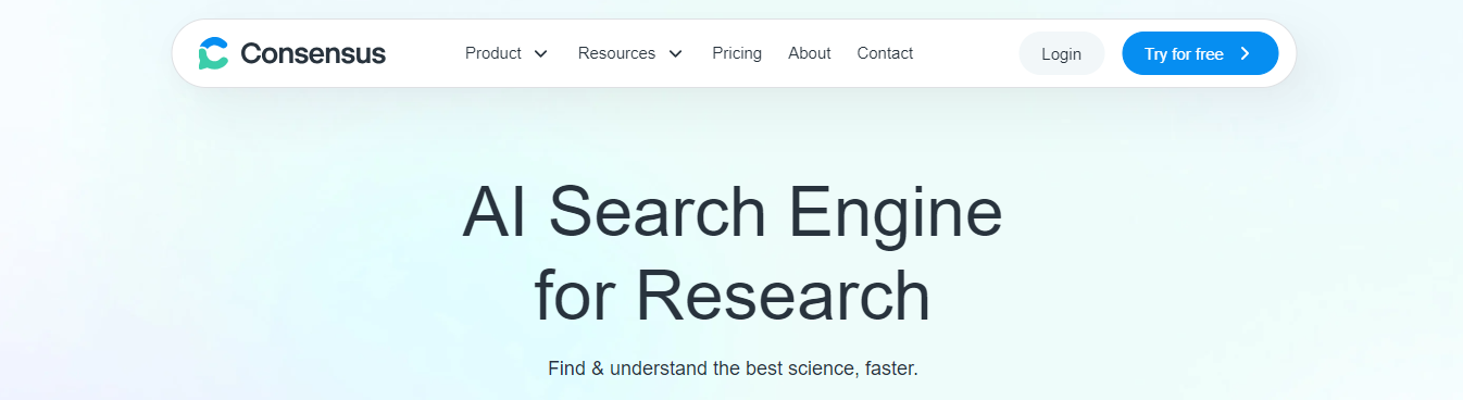 consensus - Best Free AI Tools