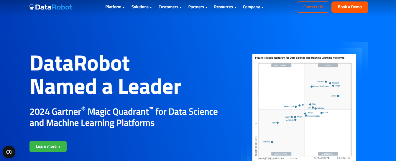 data robot - AI Tools for Business Analyst