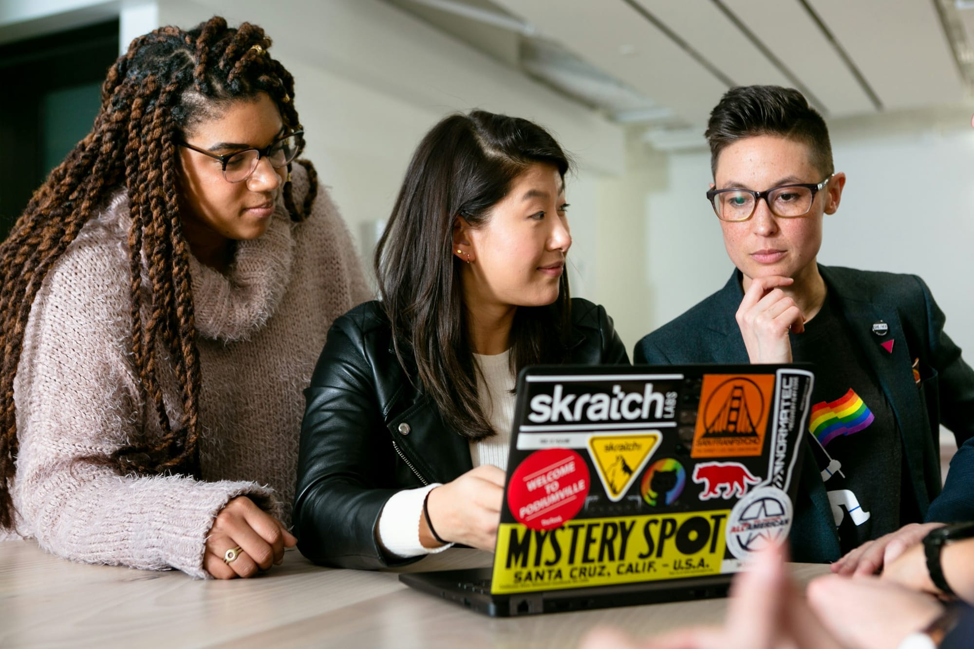 employees on a laptop - Charting Method of Note Taking