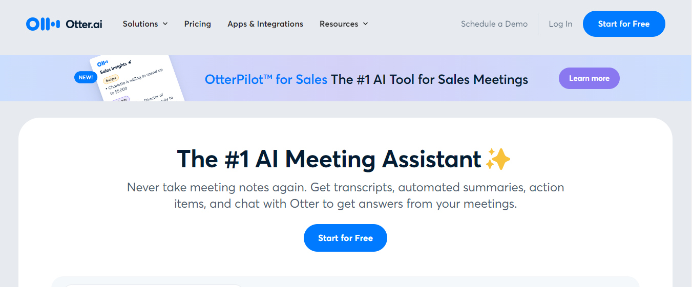 otter - Best AI Tools for Math Teachers