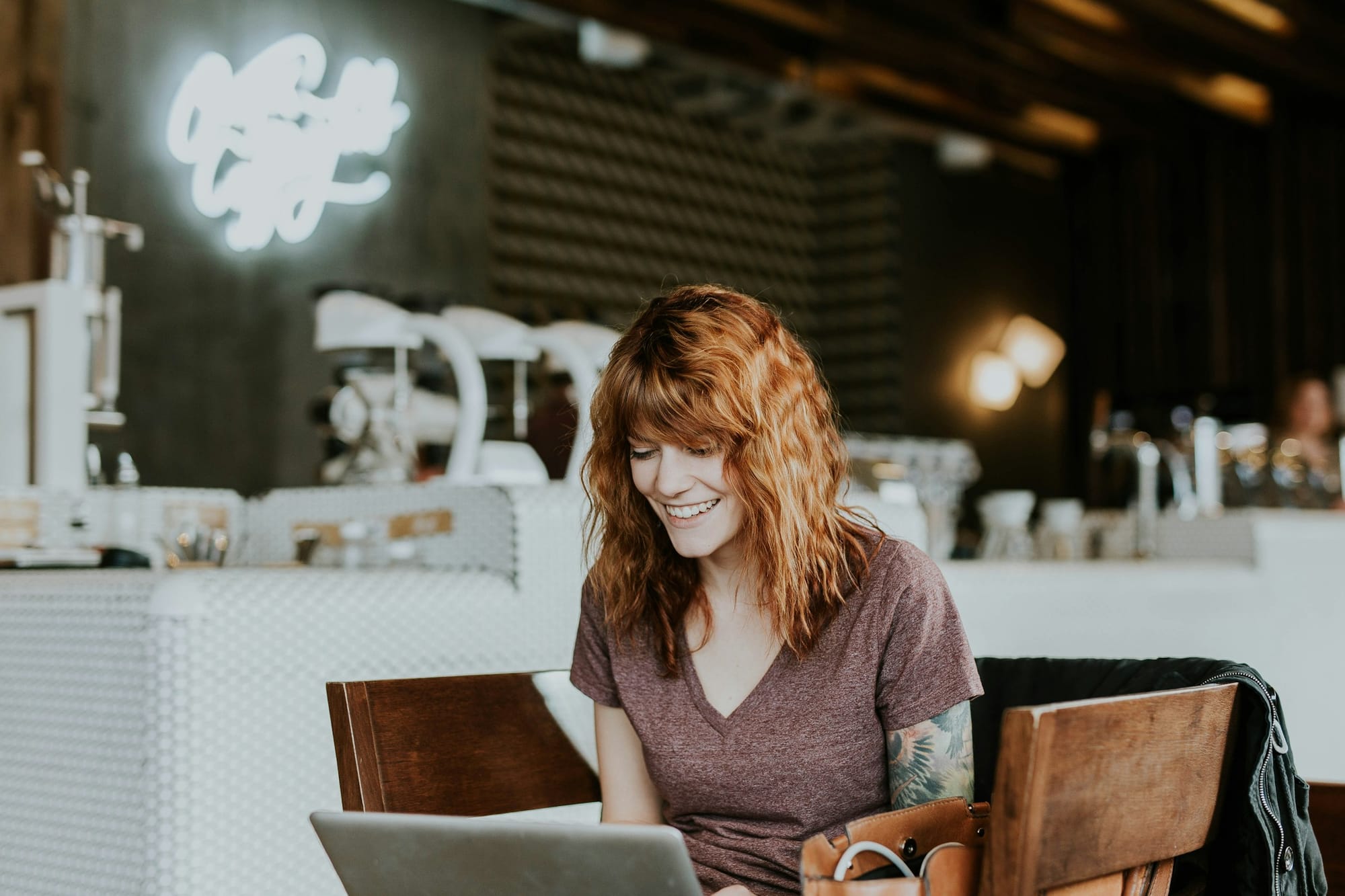 Lady Working on Laptop - AI-Driven Text Summarization