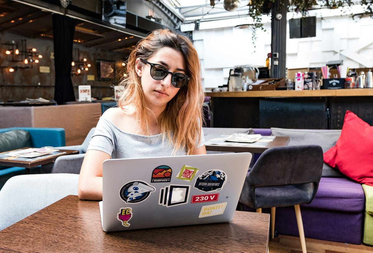 woman on a laptop - Note-Taking Symbols